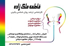 کارشناس ارشد روانشناسی فاطمه ملک زاده